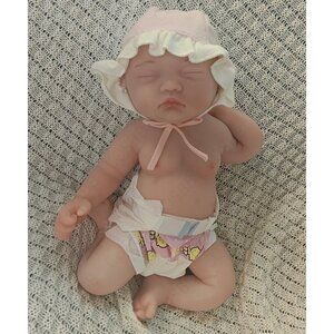 3.5kg Full Body Silicone Sleeping Newborn 45cm Cute Reborn Baby Dolls Girl Dolls